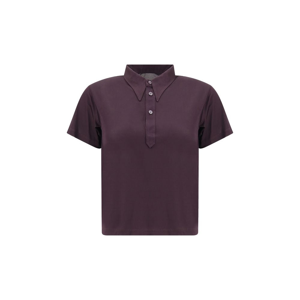 Margiela Semi-sheer polo Shirt